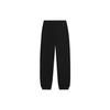 Li Ning Sports Lifestyle Series Casual Fleece Cuffed Waist Solid Color Early Autumn Knitted Sports Pants Women Pants Black AKLU868-1