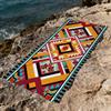 Fashion Ethnic F-Frame Towel Large Quick-Drying Microfiber soft Beach Towel for Travel Fitness Sauna Bathing Camping