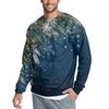 Men's Casual Fashion Printed Round Neck Pullover Sweatshirt