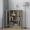 Display Cabinet Sonoma Oak 82.5 X 30.5 X 115 Cm Particleboard