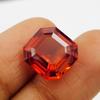 Natural Orange Sapphire 10.50 Carat Perfect Square Cut   Loose Gemstones