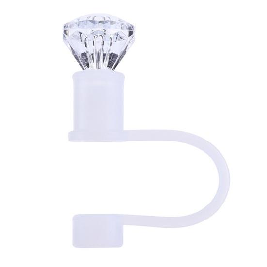 

Силиконовые колпачки для соломинок, герметичные, многоразовые, экологически чистые, пыленепроницаемые, для стаканов объемом 30/40 унций, аксессуары, искусственные алмазные заглушки для стаканов прозрачный