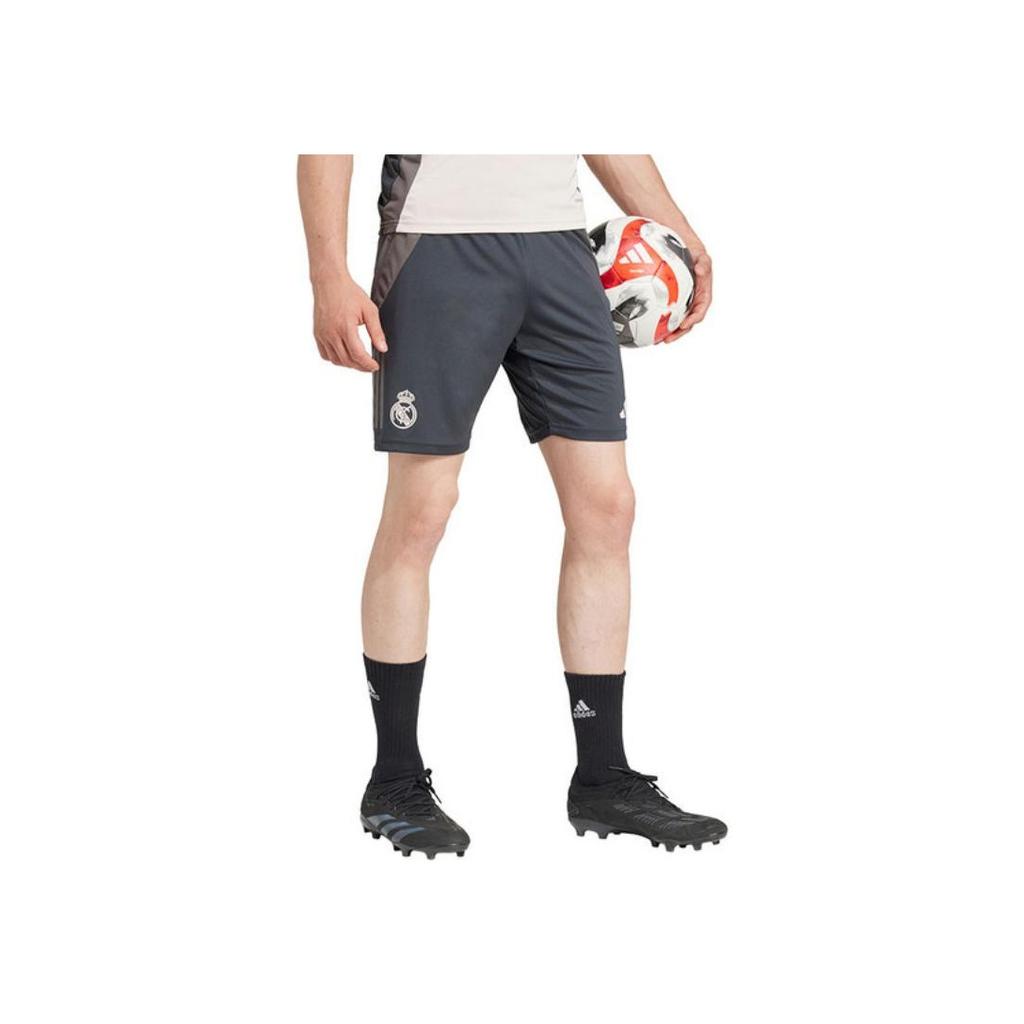 Adidas Real Madrid 2024/2025 Comfortable Versatile Mid-Rise Soccer Pants Men bottoms Dark-Gray IT5135