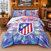 Atletico Madrid Desenli 3 Parça Nevresim Takımı Yatak Çarşafı Yastık Kılıfı Yatak Odası Dekorasyonu İçin