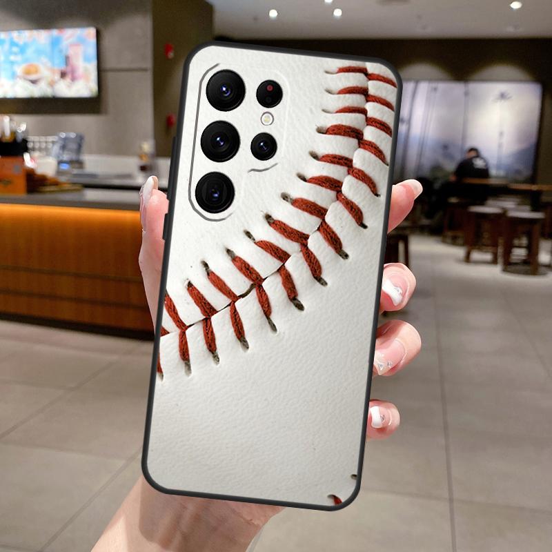 

Love Baseball Sport Phone Case For Samsung Galaxy S25 S24 S22 S21 Ultra S23 FE S9 S10 S20 Plus S25 FE Soft Cover Galaxy S9 Plus