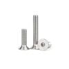 M2-M10 Stainless Steel Flat Head Machine Screws and Bolts Set, Countersunk Hex Socket Cap, 304 Grade.