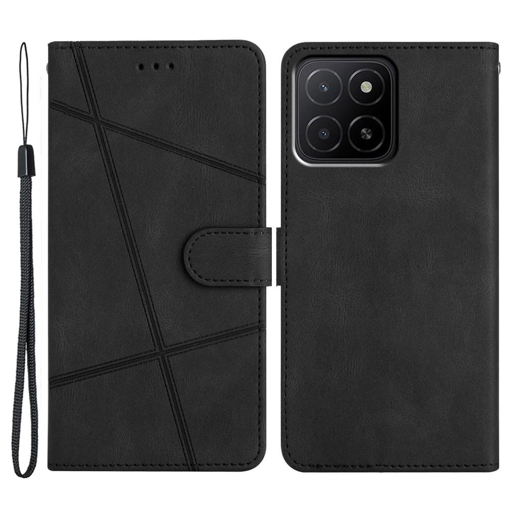 Für Honor X5b Plus/X5b Hülle Crazy Horse Textur PU Leder Brieftasche Ständer Handyhülle