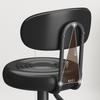 Adjustable Swivel Bar Stool with Backrest
