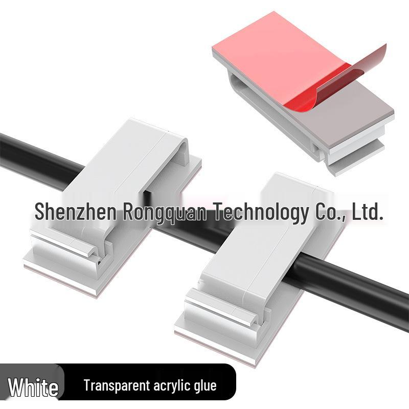 Self-Adhesive Ribbon Cable Clips – Wire Organizer and Buckles