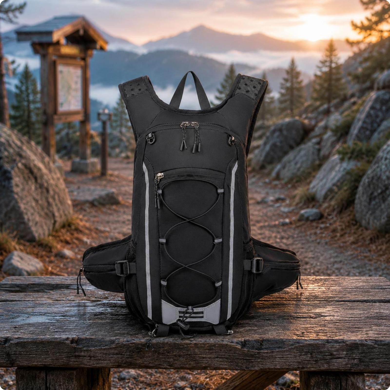 Mountain Climbing Backpack Support Structure Lightweight Hiking Breathable Mesh Straps