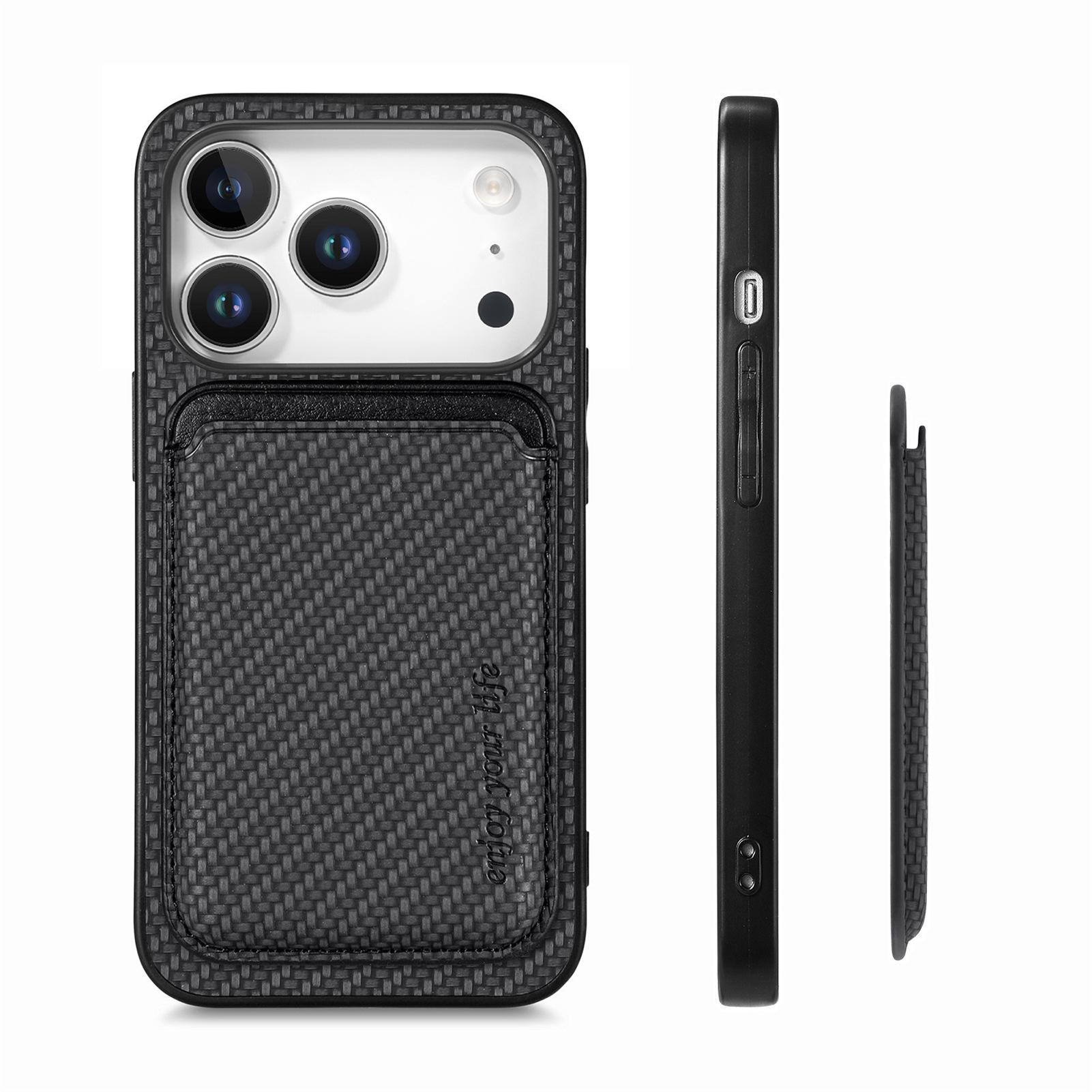 

iPhone 17 Pro MagSafe Case with Card Holder & Drop Protection 13 Pro чёрный
