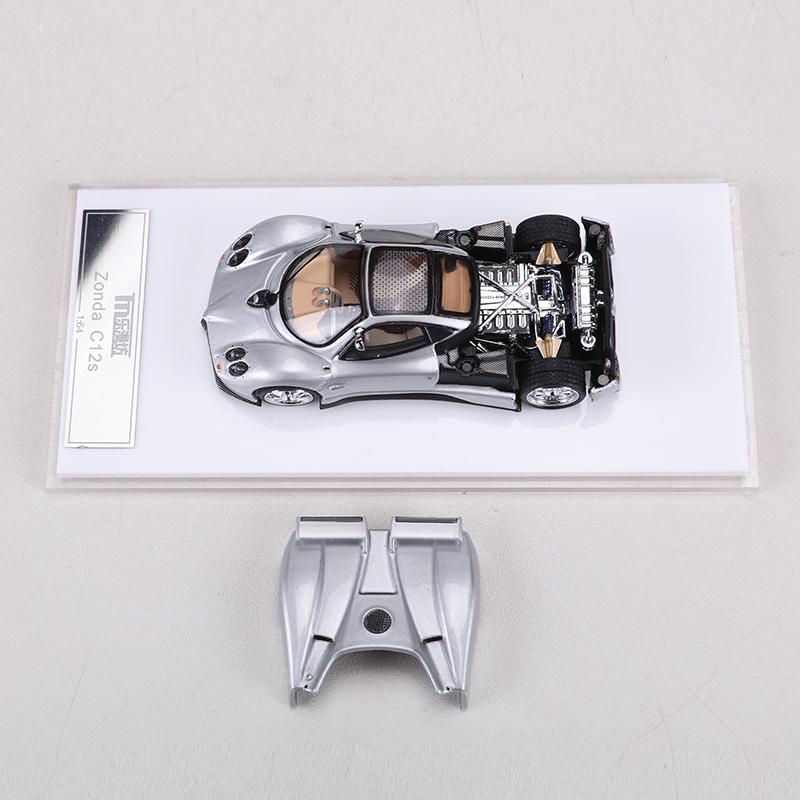 LMF 1:64 Zonda C12s Alloy Model Car Magnetically Attracted Engine Cover Can Be Removed
