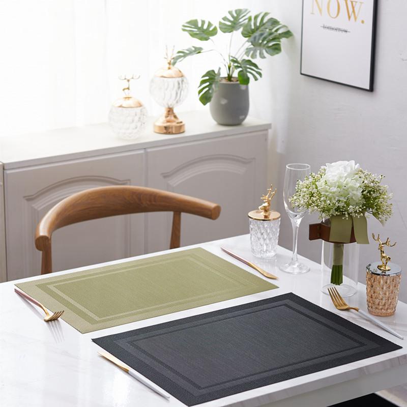 Nordic Lux Non-Slip Dining Mat: Modern, Wash-Free, Insulated Textilene Design