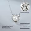 S925 Sterling Silver Heart Necklace with Freshwater Pearl, Versatile Clavicle Chain for Women - Perfect Valentine's Day Gift