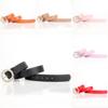 Ladies Pu Leather Pearl Belt With Alloy Buckle For Elegant Dress Outfit