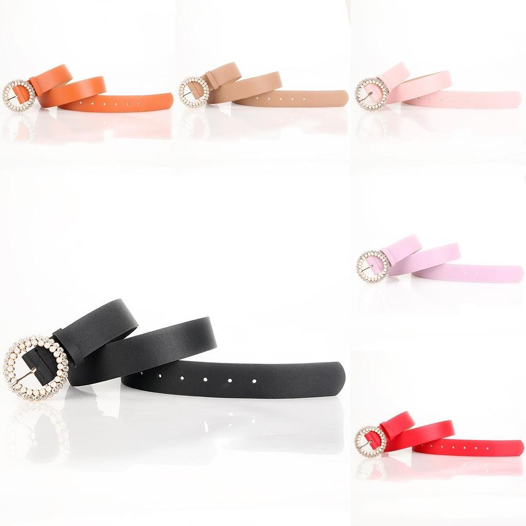 Ladies Pu Leather Pearl Belt With Alloy Buckle For Elegant Dress Outfit