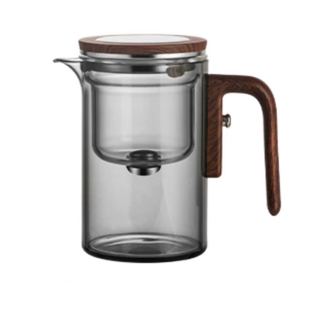 Teapot Glass Gaiwan with Magnetic Tea Infuser - Heat-Resistant, Tea-Water Separator