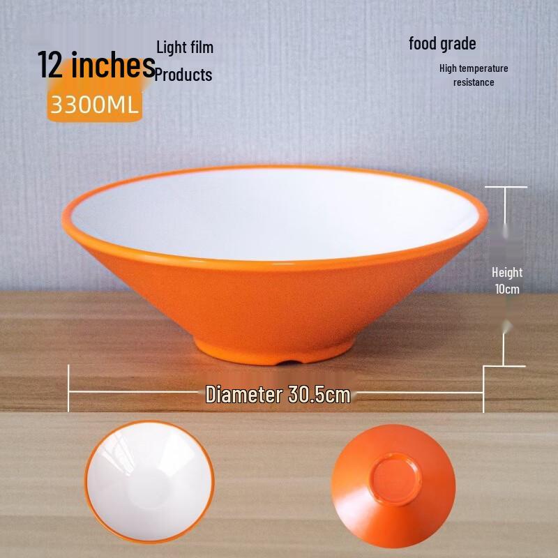 Melamine Two-Tone Conical Noodle Bowl