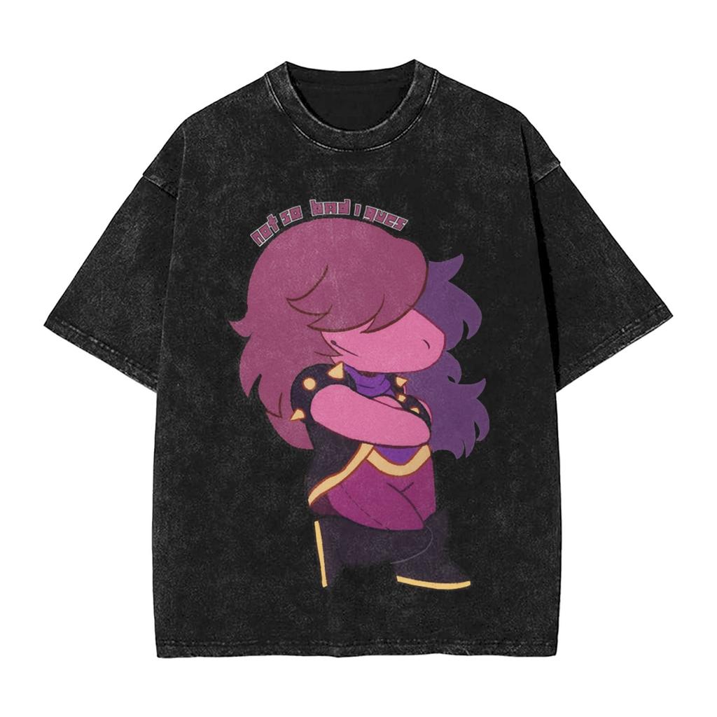 Hip Hop ITs TV Time Funny Tenna Deltarune Chapter Merch T Shirt for Unisex Women  Washed Cotton Tee Shirt Clothing