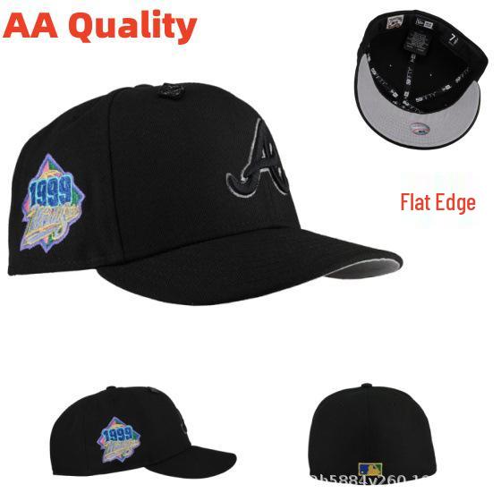 American Baseball Flat Brim Cap – LA Dodgers, NY Yankees, BOS Sox Embroidered Design, All Sizes