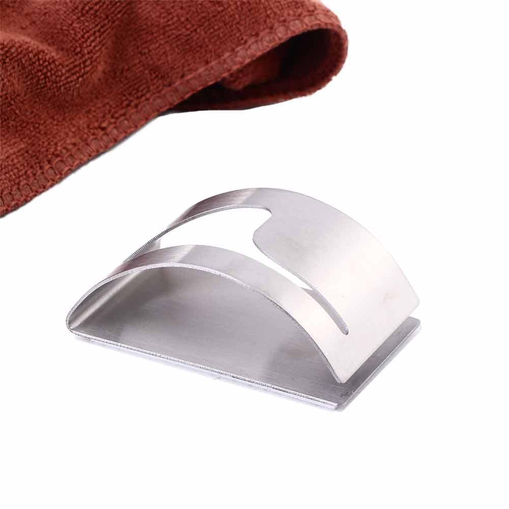 Decorative Wall Mount Stainless Steel Storage Rack Tea Towel Holder Dishcloth Hooks Wall Hanger