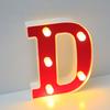 16cm Size Luminous Letters Red White Color LED Letter Night Light  Outdoor Decoration