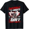 Saturday Nights And Dirt Track Lights Racing Race Vintage T-Shirt