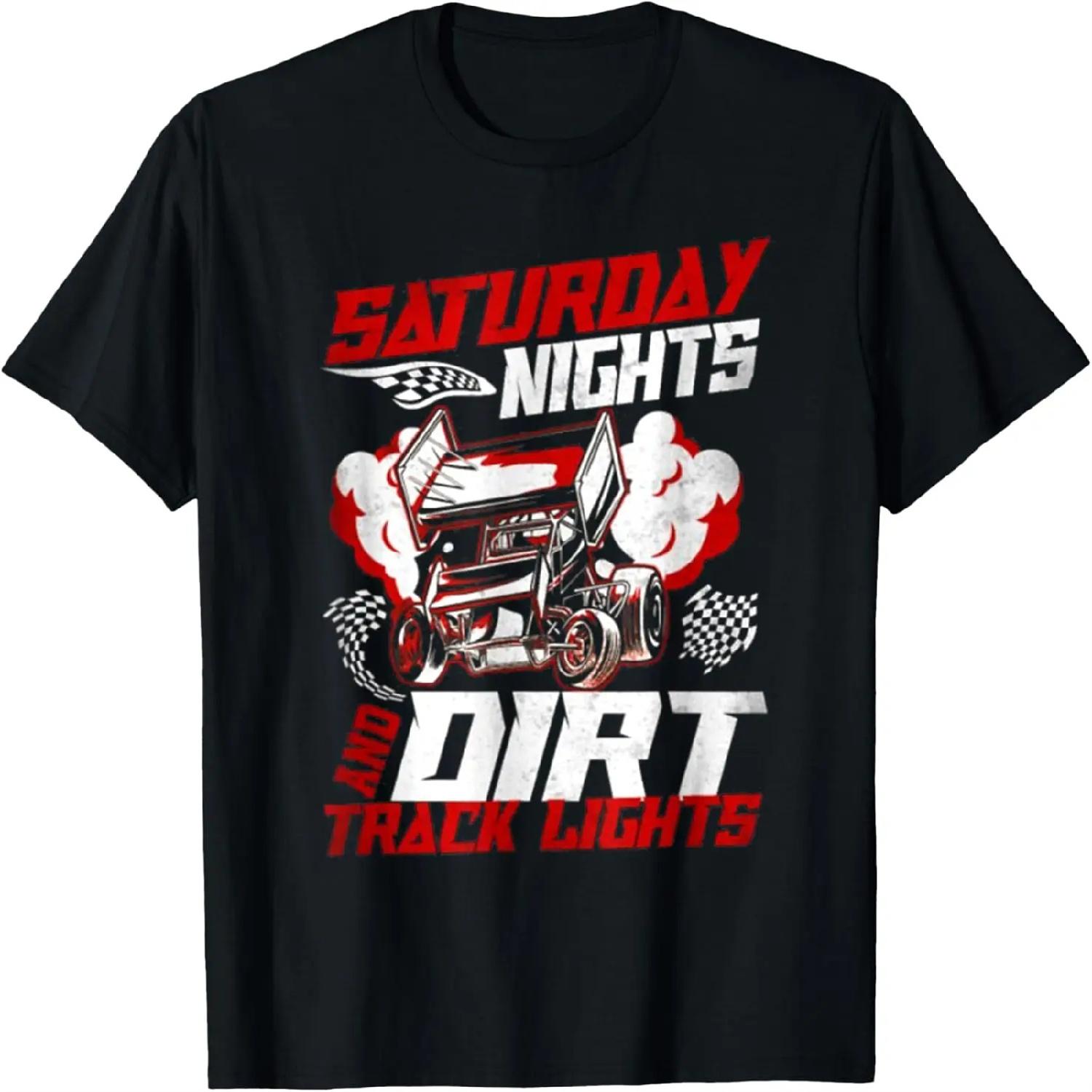 

Saturday Nights And Dirt Track Lights Racing Race Vintage T-Shirt XXXXXL різнокольоровий