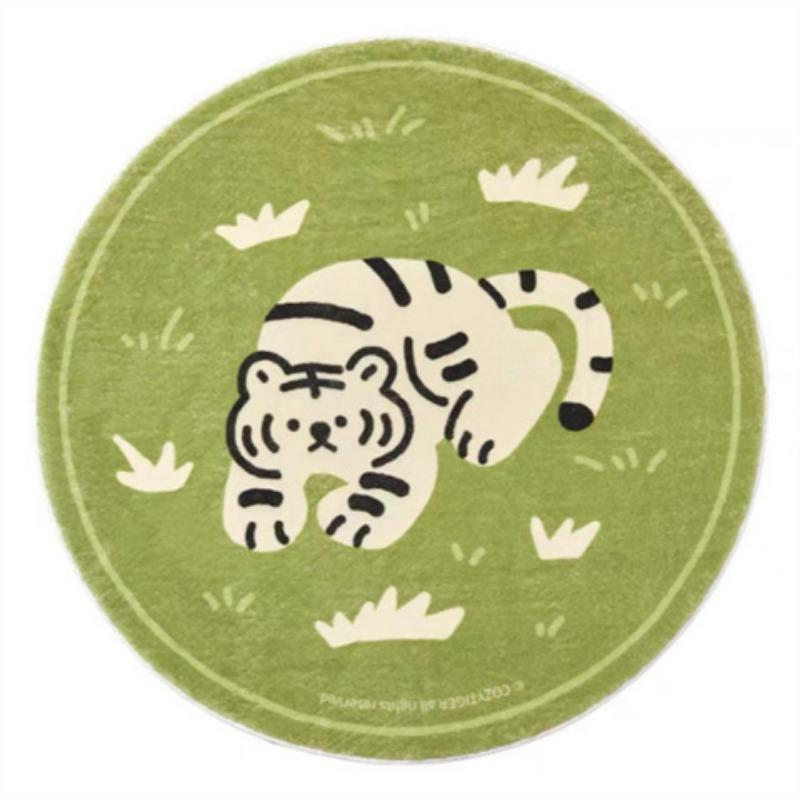 Bedroom Carpet Plush Cartoon Decoration Girl Room Bed Blanket Cloakroom Living Room Thick Imitation Cashmere Round Mat