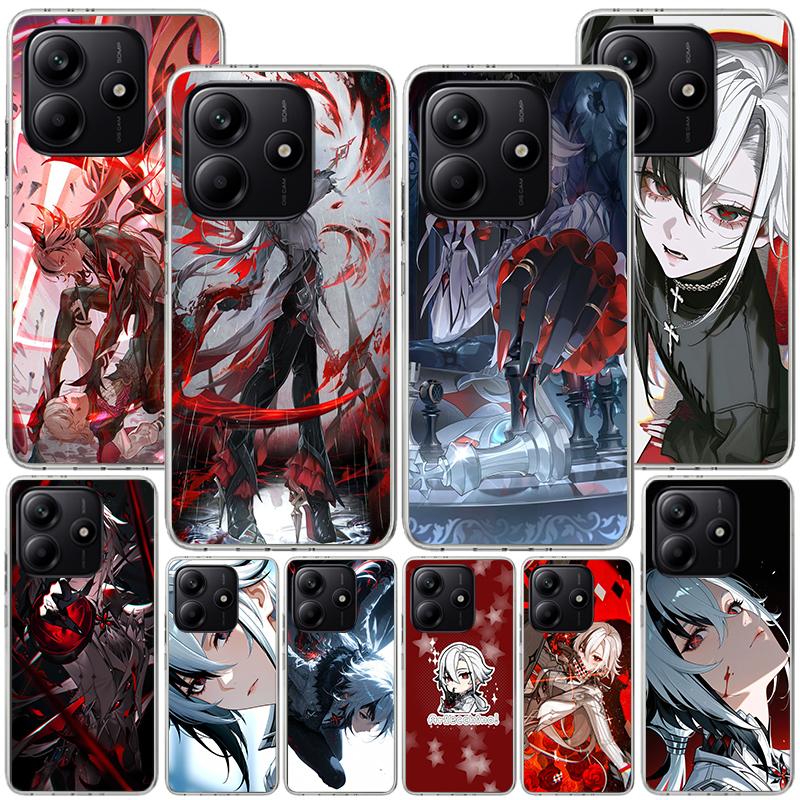 Arlecchino Genshin Impact Phone Case For Xiaomi Redmi Note 15 14 13 12S 12 11 Pro Plus 14S 11S 11E 10 10S 11T 5G Personalized Co