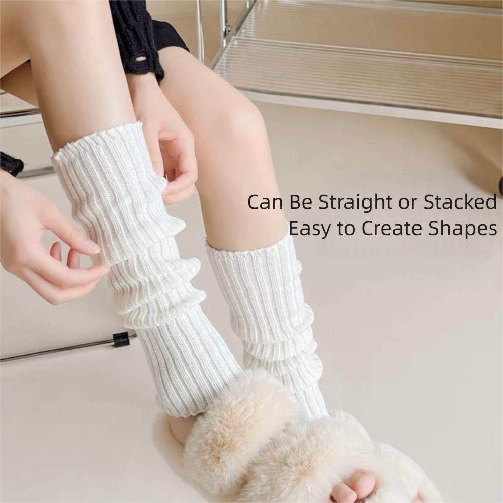Cold Proof Long Socks Knitted Foot Warmer Sock New Leg Warmers  Women