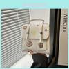 Letter Embroidery Handbag Female Vintage Tote Bag With Magnetic Closure For Daily Use