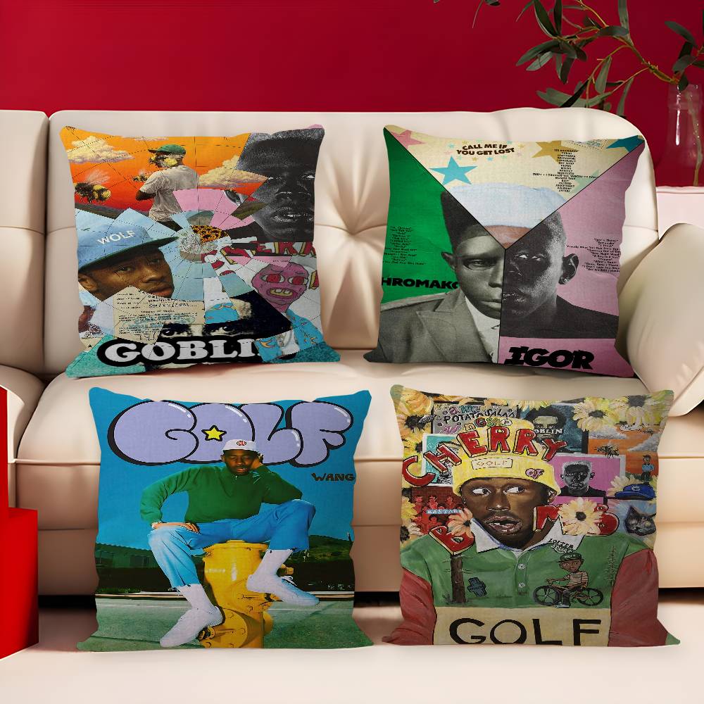 Tyler The Creator 45*45cm Cushion Cover Pillow Cover Decor Pillowcase Home Pillowcase for Couch Pillow