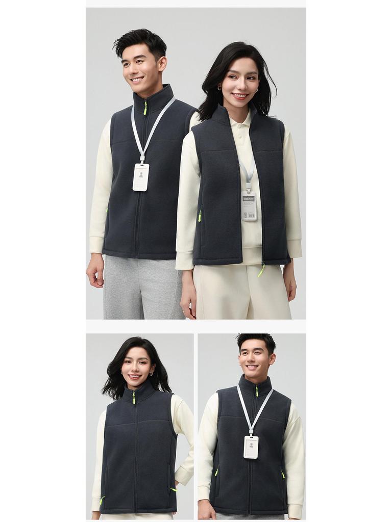 DJI Custom Logo Polar Fleece Vest - Winter Corporate Team Workwear Vest