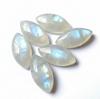Natural Rainbow Moonstone Marquise Cabochons - AAA Grade Moonstone Pointed Oval Cabochons