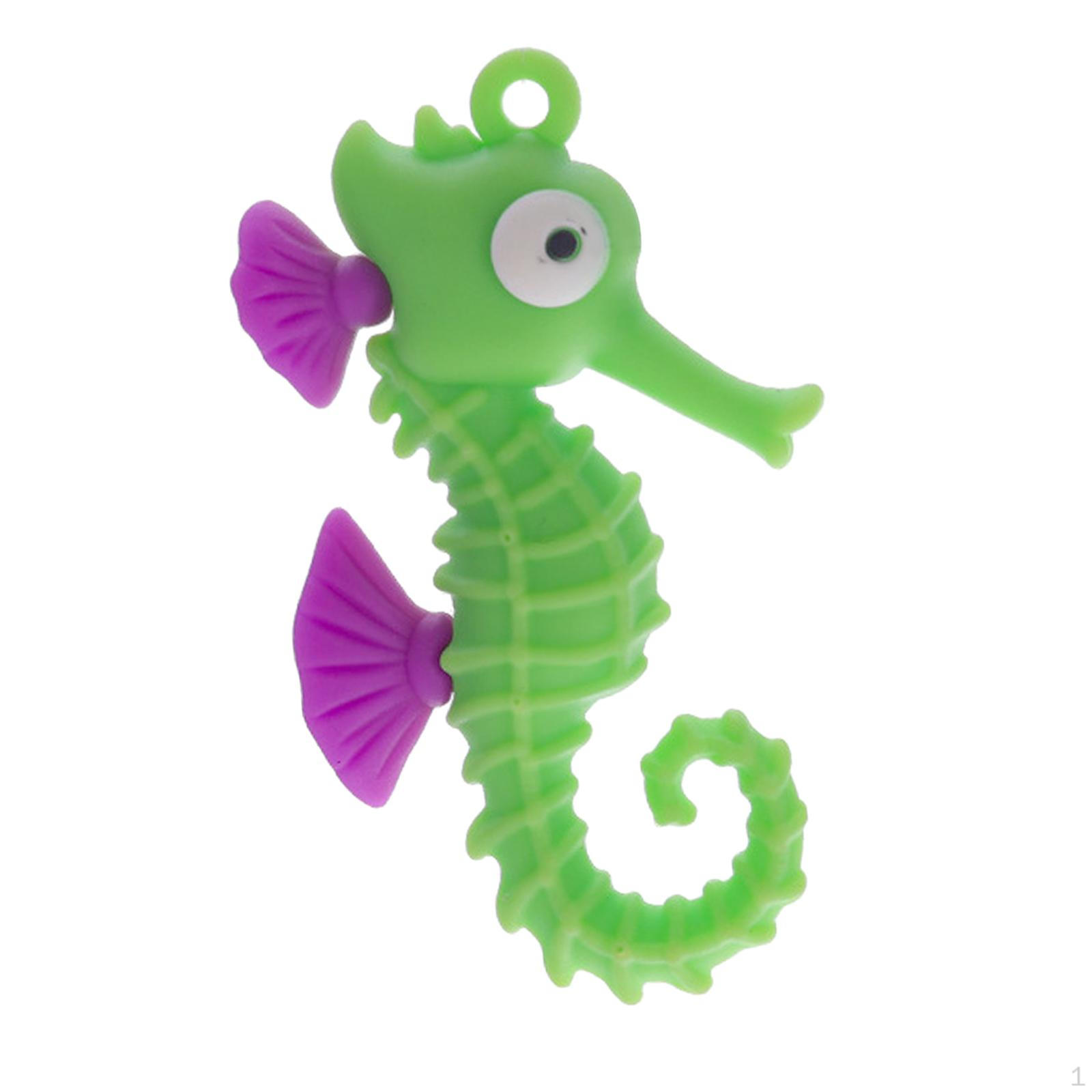 

Floating Decorations ,Artificial Animals for Fish Aquarium Ornaments , Landscaping ,Fresh Water Sea Horse Model зелений