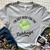 Funny Cabbage Tshirt, Vegetable Lover Gift, Unisex Cotton Tee