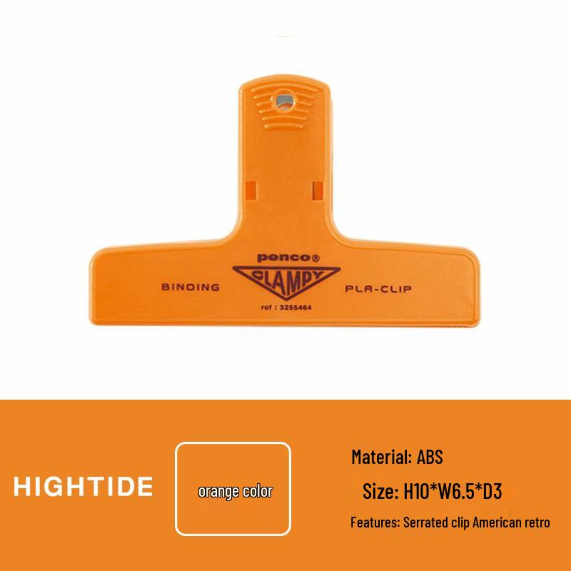 Разноцветные пластиковые зажимы-клипсы CLAMPY для планера - Ретро офисные канцелярские зажимы