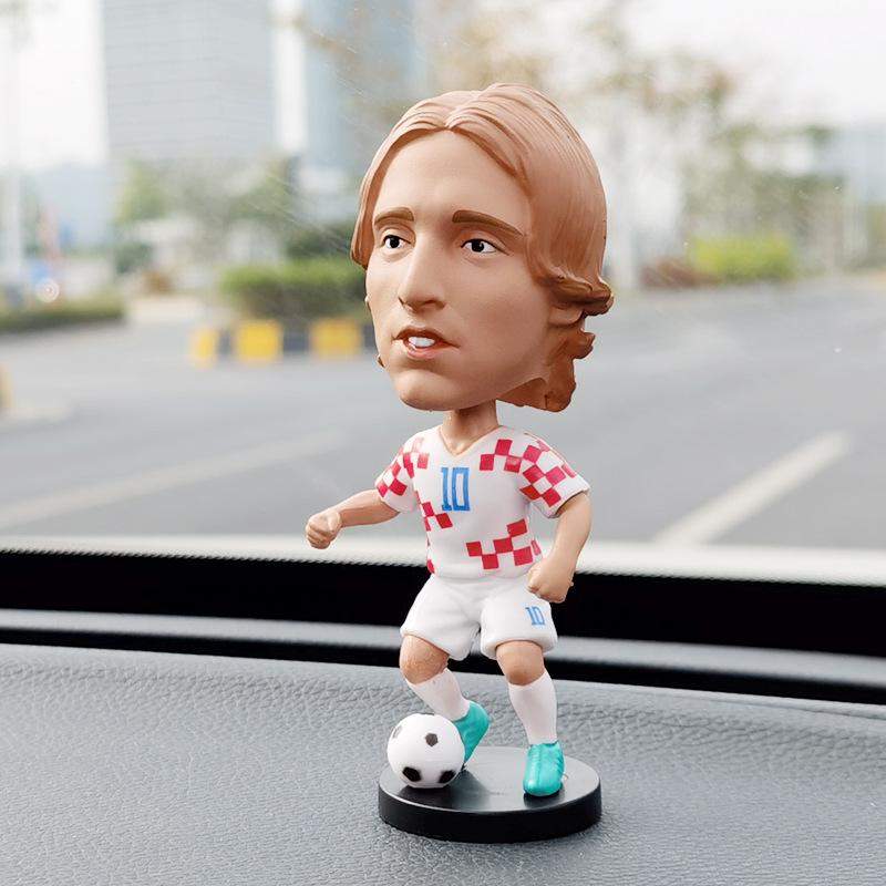 CR7 & Neymar Bobblehead Doll - Football Star Car Ornament Gift for Boys
