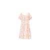 Ledin Floral Puff Sleeve Square Neck Dress