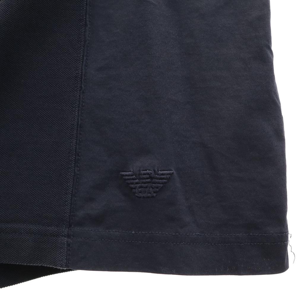 Emporio Armani Short sleeve Henry Neck T-shirt M Navy Men's Used