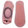 1 Pair Set Breathable Women Pilates Socks Anti Slip Backless Yoga Socks for Fitness SportsPink