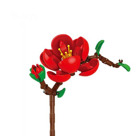 Modello Fiore Bouquet Eterno Blocchi da Costruzione Pianta Decorativa Creativa per Scrivania Casa Assemblare Mattoncini Giocattolo Educativo Regali per Bambine Bambini