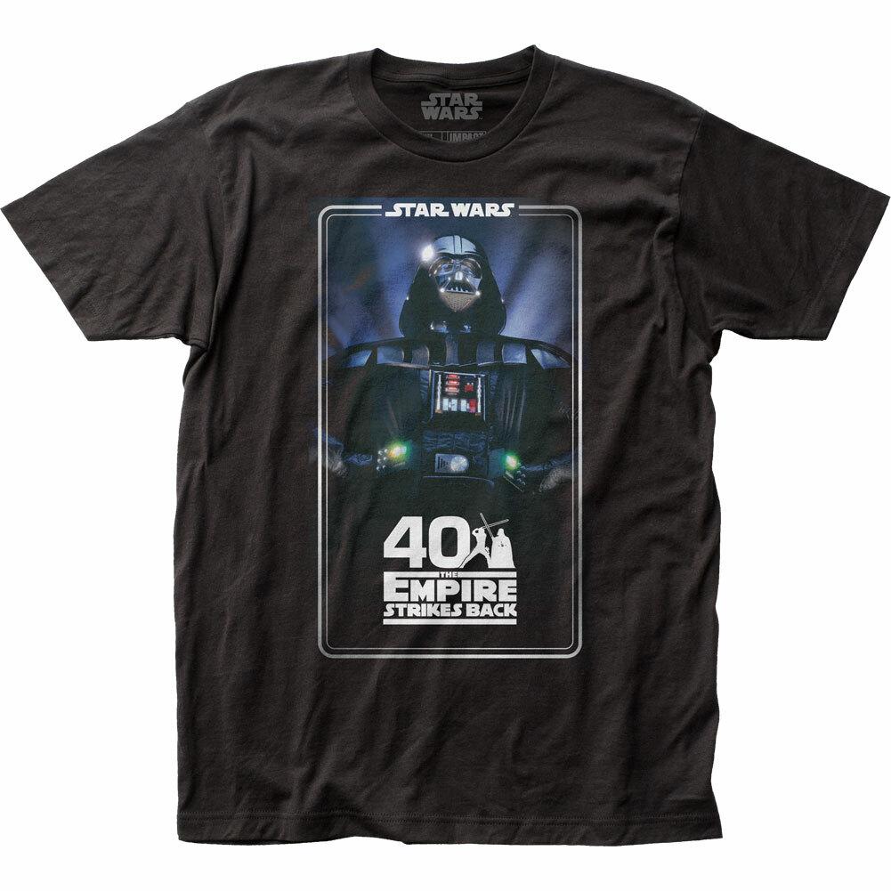 Star Wars ESB 40 Years T-shirt Licensed SciFi Movie Retro Classic Tee New Black XL