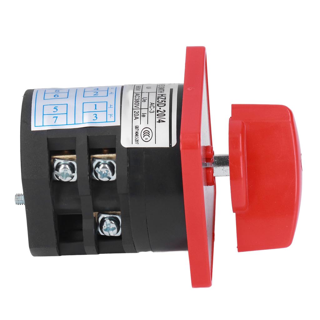 Changeover Switch PC Flame Retardant Combination Selector Switch 2 Sections 2 Gears AC380V