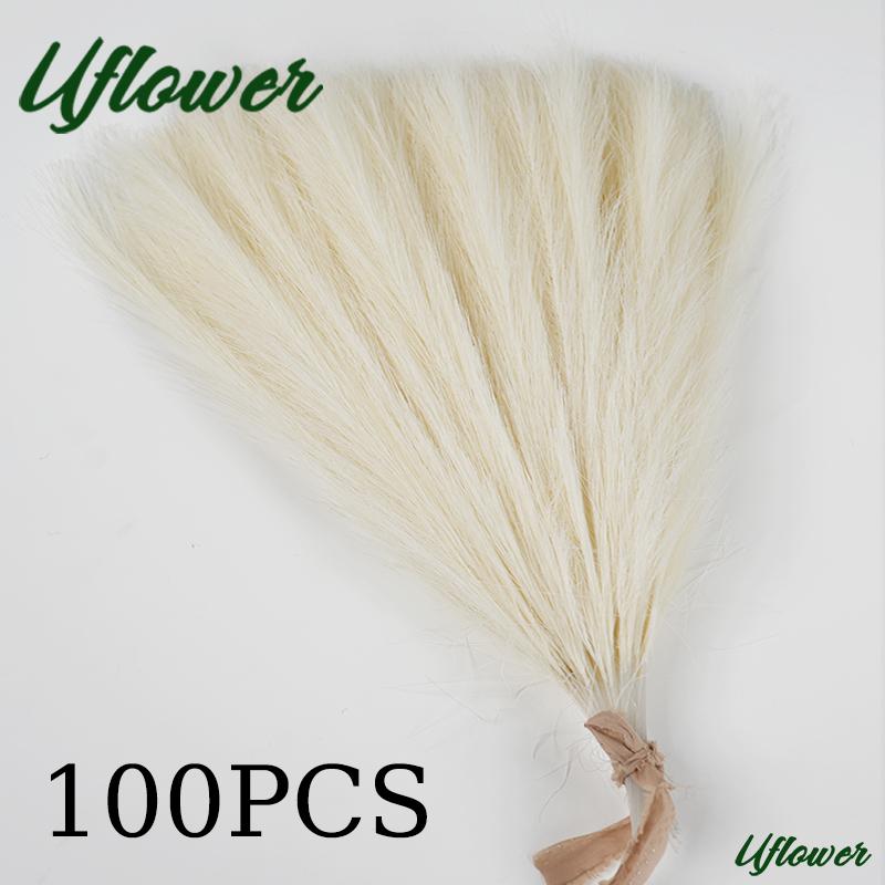 10/30/50/100PCS 42CM Artificial Fluffy Pampas Bohemian Grass Fake Plant Reed Wedding Home Party Decoration