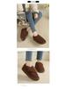 Men's and Women's Non-slip Velvet-lined Cotton Shoes: Ideal for Wide Feet, with Heels, Suitable for Indoor and Outdoor Use In Fall and Winter.