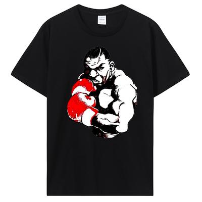 Póló Férfiaknak Nyári Póló Mike Tyson Boksz Retro Boksz Póló Vicces Retro Nyári Póló Ajándék Férfiaknak Pamut Ruházat Új