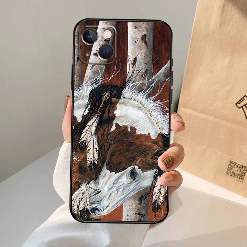 Western Cowgirl Cowboy Boots Cowhide Case For iPhone 17 Air 16 14 13 12 11 15 Pro Max 13 12 Mini 15 16 Plus 16e Cover Coque
