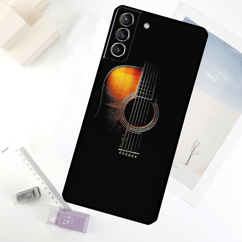 Music Guitar Phone Case For Samsung Galaxy S24 FE S23 Ultra S21 S22 S25 S26 Ultra S10 Plus S20 FE Cover